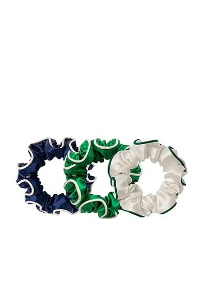 Slip Game Day Large Silk Scrunchies Set Of Three In Multi