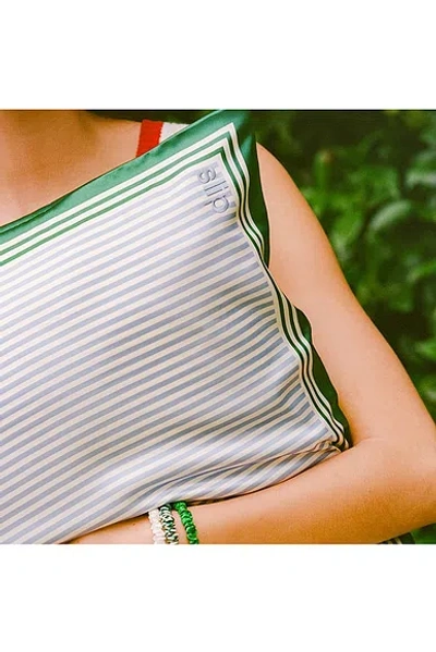 Slip The Green Pure Silk Pillowcase In Gray