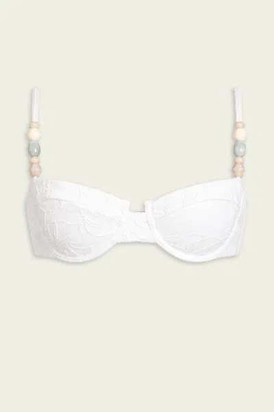 Devon Windsor Poppy Top In White
