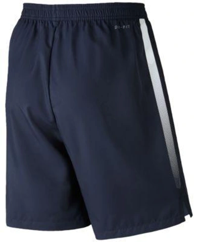 Shop Nike Men&#039;s Court Dry Tennis Shorts In Black/whit