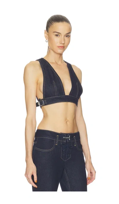 Haelo Retro Micro Vest In Blue