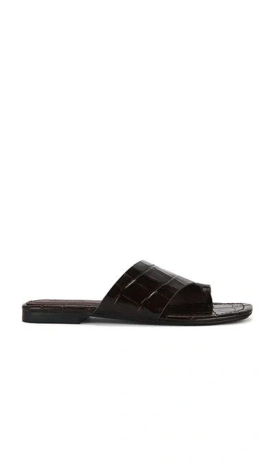 Madewell Ashton Loop Slide Sandals Coffee Bean In Multi