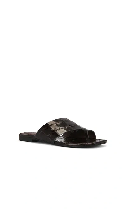Madewell Ashton Loop Slide Sandals Coffee Bean In Multi