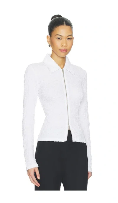 Samsoe & Samsoe Sadaisy Zip Blouse In White