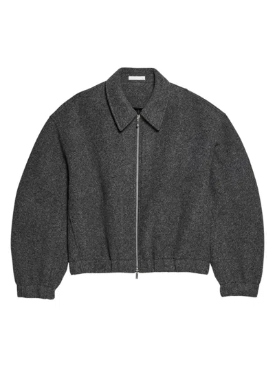 Helmut Lang Shell Relaxed Fit Bomber Jacket In Gray