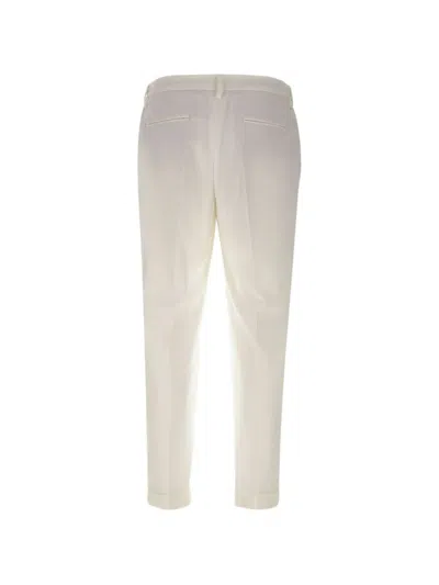 Devore Elasticated-pleated Trousers In Neutral
