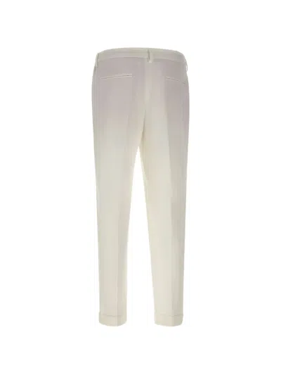 Devore Elasticated-pleated Trousers In Neutral