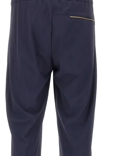 Devore Belt-loops Trousers In Blue