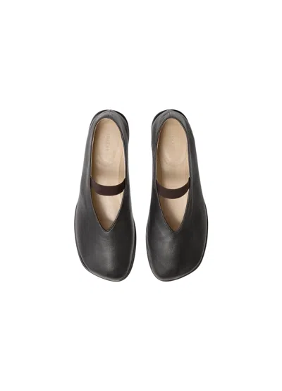 Lemaire Glove Nappa Leather Ballet Flats In Black