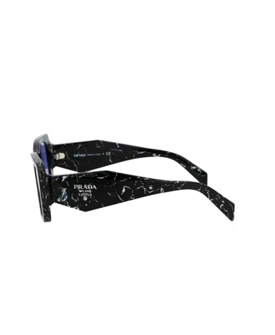 Prada Oversized Rectangular-frame Sunglasses In Blue