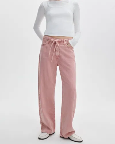 Rag & Bone Belt Loop Jeans In Pink