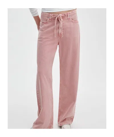 Rag & Bone Belt Loop Jeans In Pink