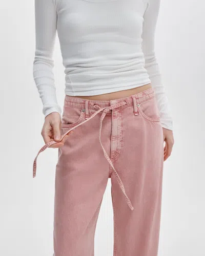 Rag & Bone Belt Loop Jeans In Pink