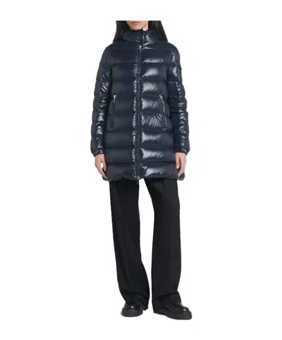 Moncler Courcelles Nylon Down Jacket In Blue