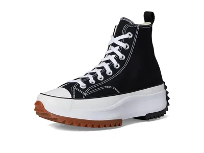 Converse Run Star Hike Hi Platform Sole Casual Sneakers In Black