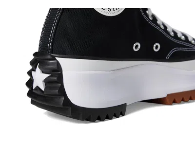 Converse Run Star Hike Hi Platform Sole Casual Sneakers In Black