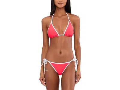 Becca Sport Mode Demi Basic Tie Side Bottom In Red