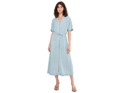 Faherty Tried True Oakley Midi Dress In Blue
