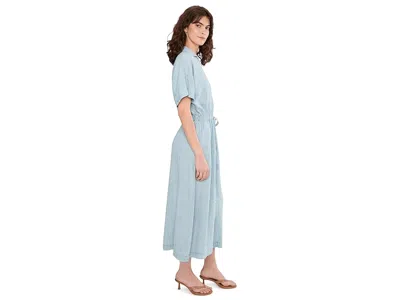 Faherty Tried True Oakley Midi Dress In Blue