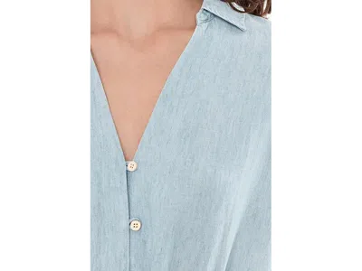 Faherty Tried True Oakley Midi Dress In Blue