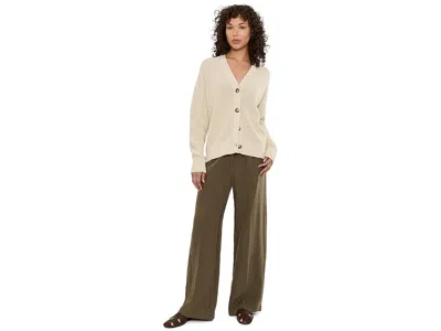 Faherty Miramar Linen Relaxed Cardigan In Neutral