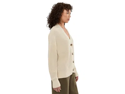 Faherty Miramar Linen Relaxed Cardigan In Neutral