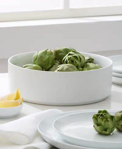 The Cellar Morgan Stackable Ceramic Vegetable Serving Bowl, Macy's Exclusive In White