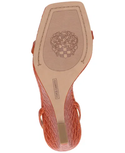 Vince Camuto Ambee Ankle Strap Wedge Sandal In Blue