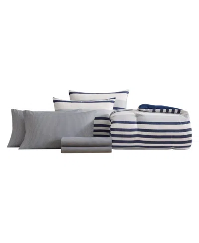 Nautica Palm Coast Stripe 7-pc. Comforter Set, Queen In Multi
