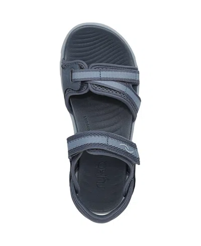 Ryka Wide Width Devotion Max Sandal In Blue