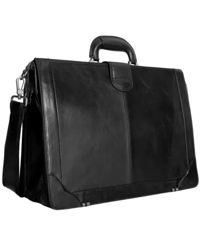 Mancini Men's Litigator Medium Briefcase In Black