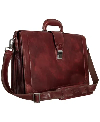 Mancini Men's Litigator Medium Briefcase In Brown