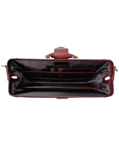 Mancini Men's Litigator Medium Briefcase In Brown