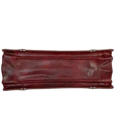 Mancini Men's Litigator Medium Briefcase In Brown