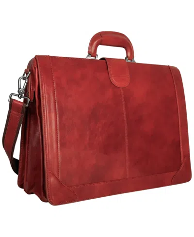 Mancini Men's Litigator Medium Briefcase In Brown