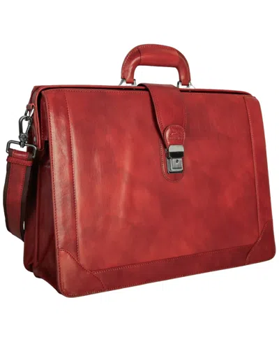 Mancini Men's Litigator Medium Briefcase In Brown
