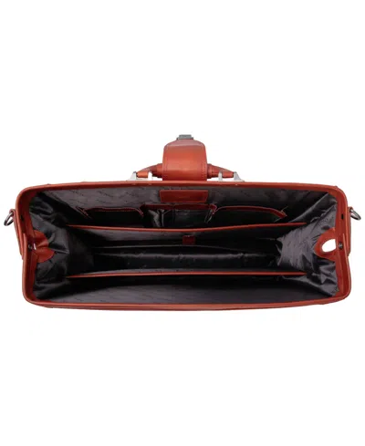 Mancini Men's Litigator Medium Briefcase In Brown