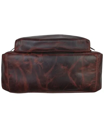 Mancini Men's Zippered Backpack In Brown