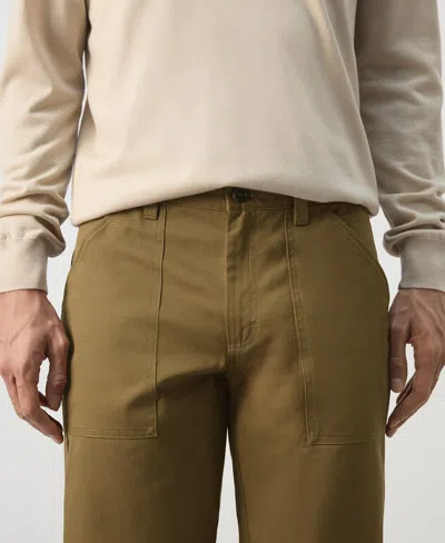 Mango Relaxed-fit Pants With Patch Pockets In Green
