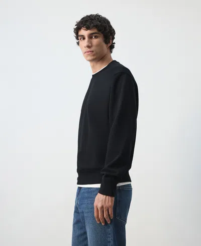 Mango Men's Cotton Regular-fit Sweatshirt In Blue