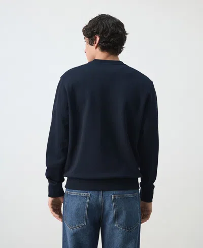 Mango Men's Cotton Regular-fit Sweatshirt In Blue