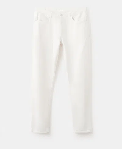 Mango Jan Slim Fit Jeans In White
