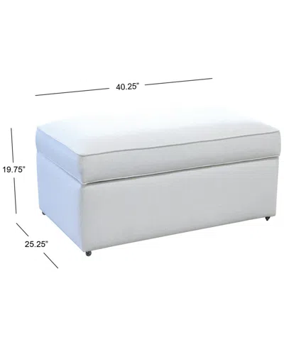 Macy's Corine 19.8" Rectangular Storage Bench In Blue