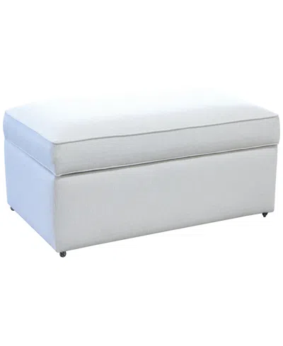 Macy's Corine 19.8" Rectangular Storage Bench In Blue