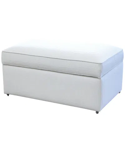 Macy's Corine 19.8" Rectangular Storage Bench In Blue