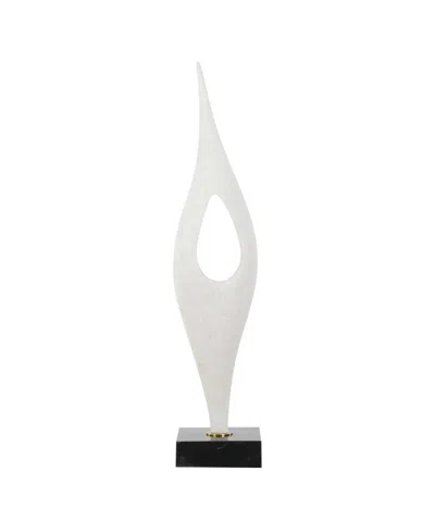 Uttermost Fluid Drop Sculpture In White
