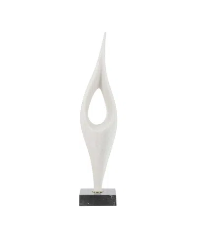 Uttermost Fluid Drop Sculpture In White