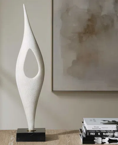 Uttermost Fluid Drop Sculpture In White