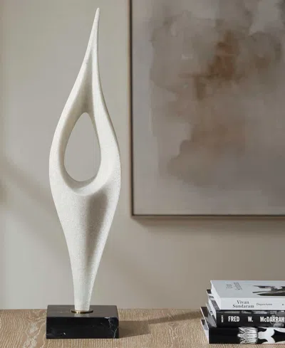 Uttermost Fluid Drop Sculpture In White