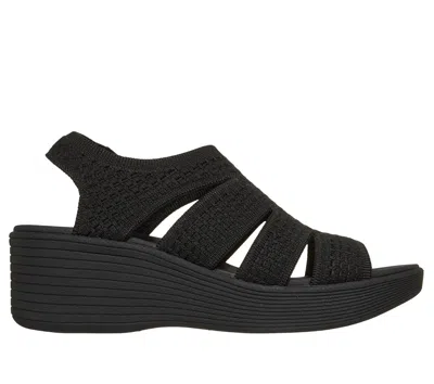 Skechers Parallel Lite Dreammaker Wedge Sandal In Black